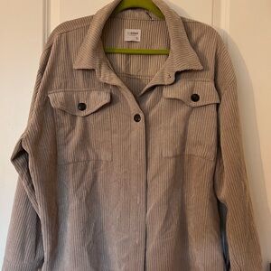 VINTAGE Y2K CLASSIC!! Ci Sono Women's Tan Corduroy Utility Jacket